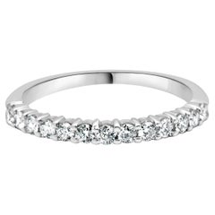 14 Karat White Gold Diamond Anniversary Band
