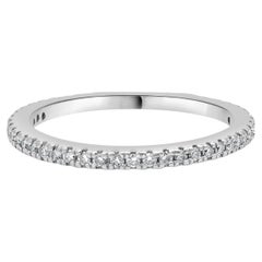 14 Karat White Gold Diamond Anniversary Ring