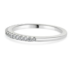 14 Karat White Gold Diamond Band