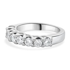14 Karat White Gold Diamond Band