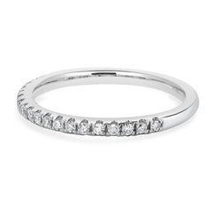 14 Karat White Gold Diamond Band
