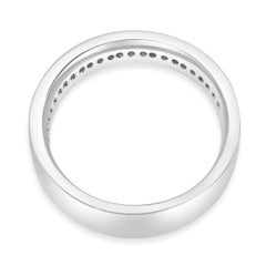 14 Karat White Gold Diamond Band