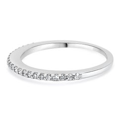 14 Karat White Gold Diamond Band