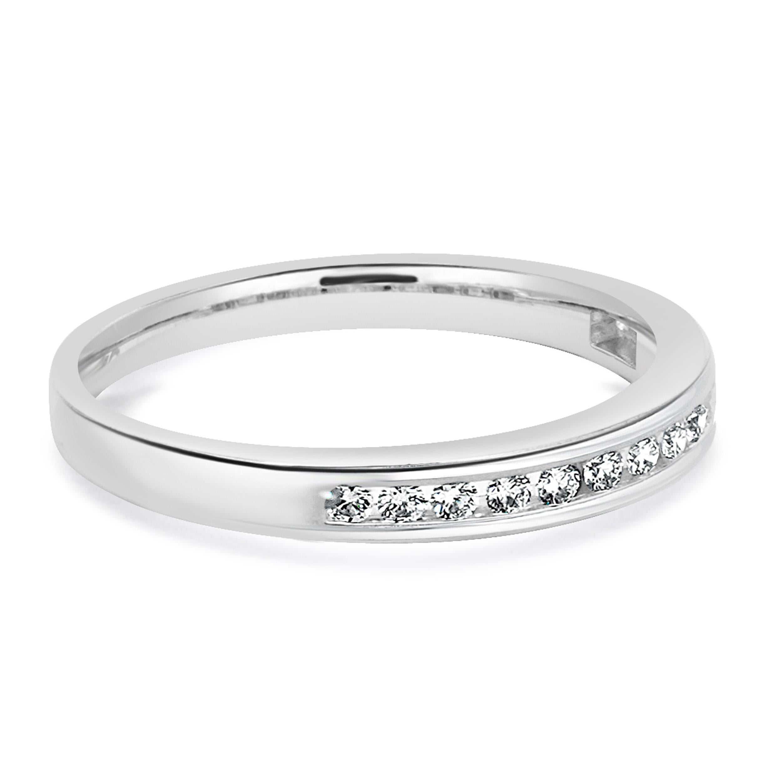 Taille ronde Bracelet en or blanc 14 carats avec diamants en vente