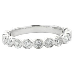 14 Karat White Gold Diamond Band