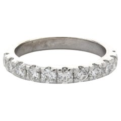 14 Karat White Gold Diamond Band