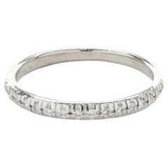 14 Karat White Gold Diamond Band