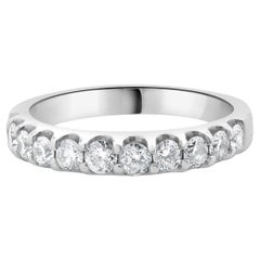14 Karat Weißgold Diamantring mit Diamanten