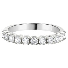 14 Karat White Gold Diamond Band