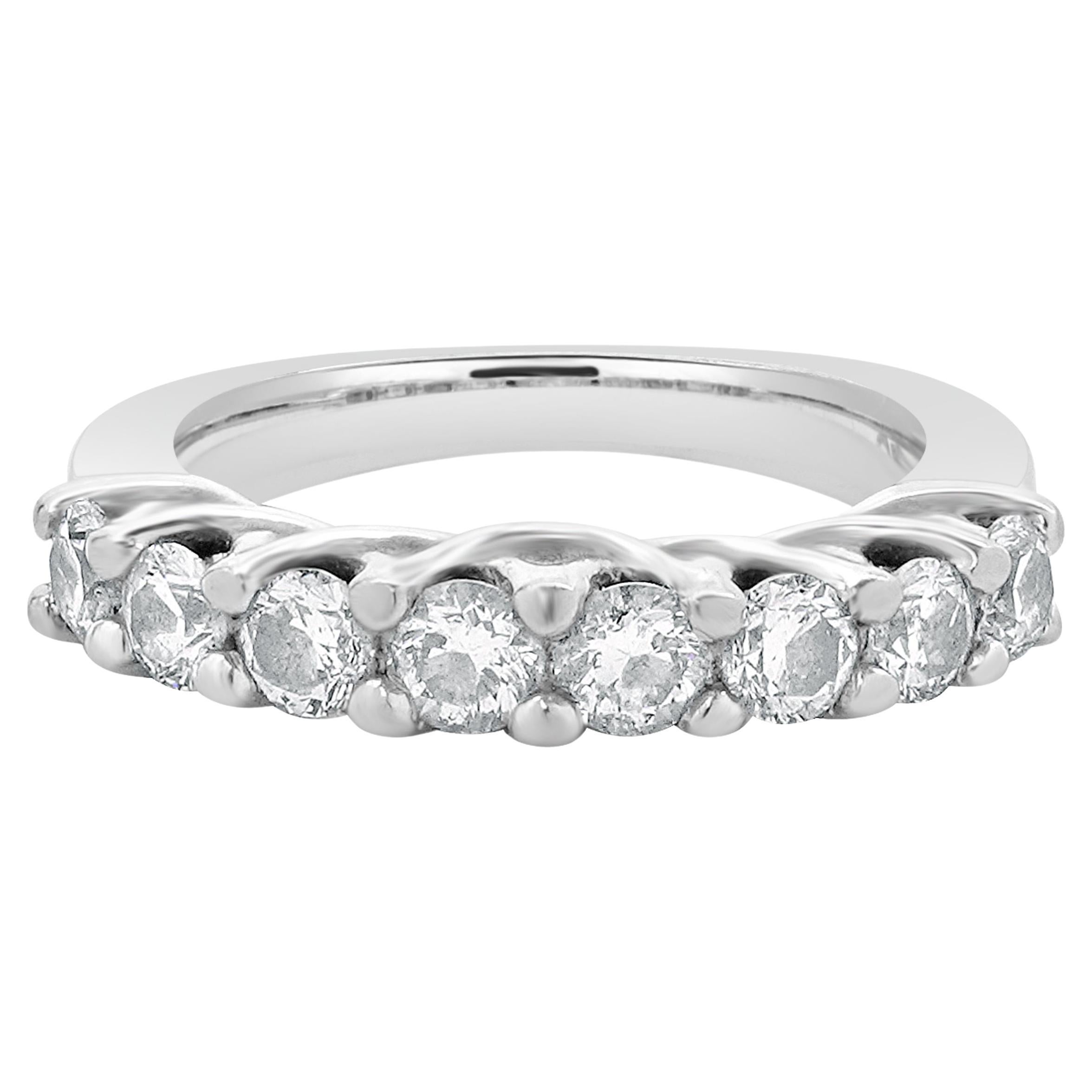 14 Karat White Gold Diamond Band