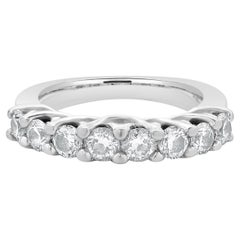 14 Karat White Gold Diamond Band