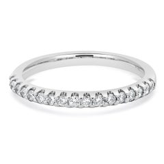 Fascia di diamanti in oro bianco 14 carati