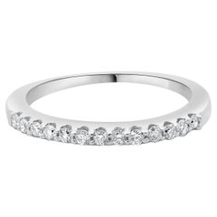 Fascia di diamanti in oro bianco 14 carati