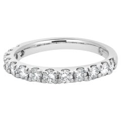 Fascia di diamanti in oro bianco 14 carati