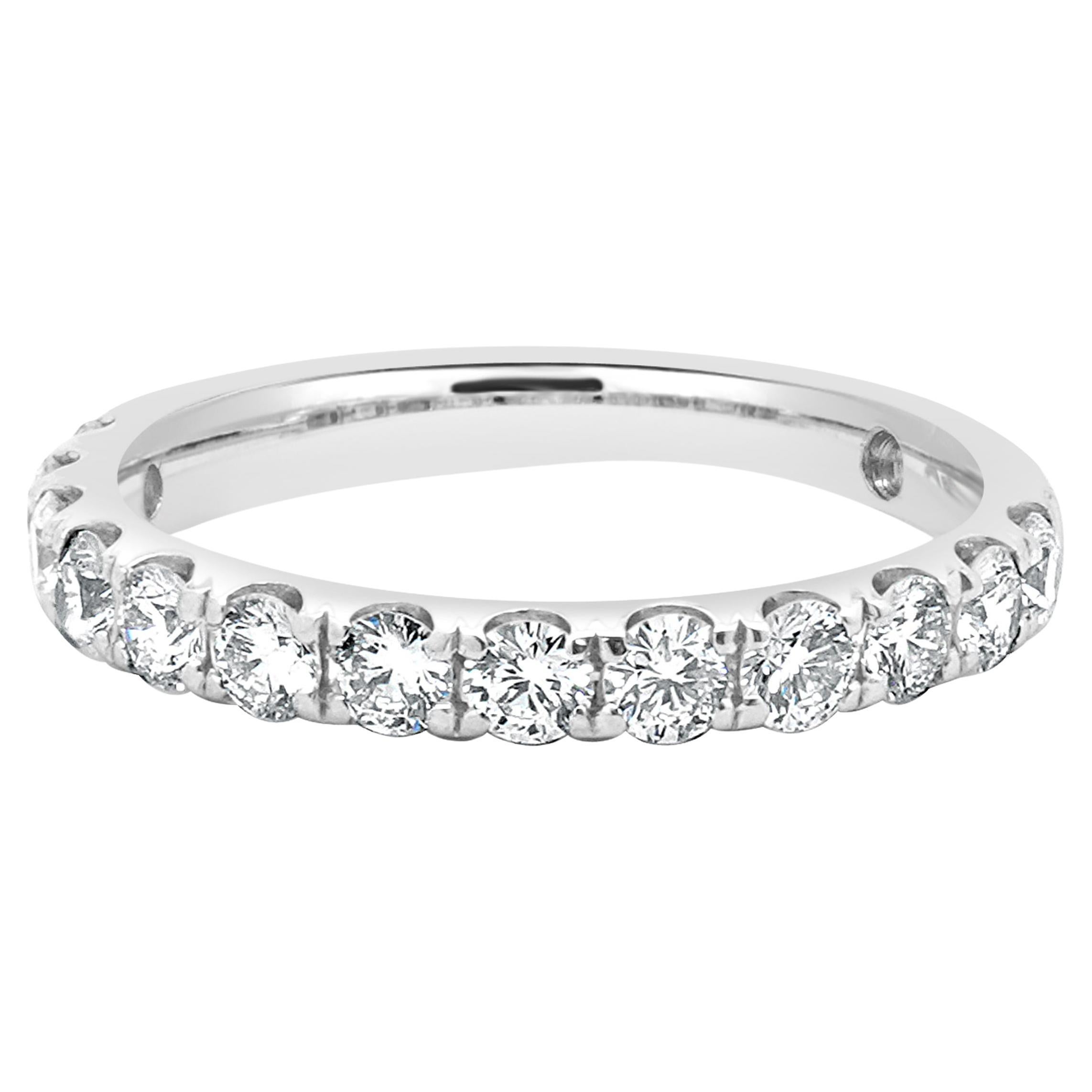 Fascia di diamanti in oro bianco 14 carati