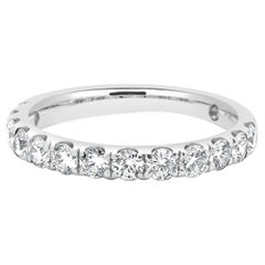 Fascia di diamanti in oro bianco 14 carati