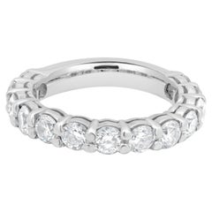 14 Karat White Gold Diamond Band