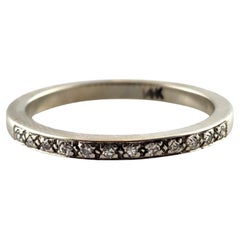 Anillo de oro blanco de 14 quilates con diamantes talla 5.5 #18564