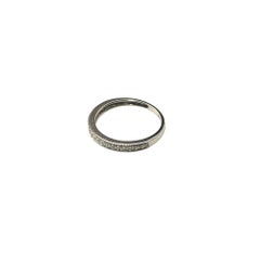 14 Karat White Gold Diamond Band Ring Size 5.75 #15586
