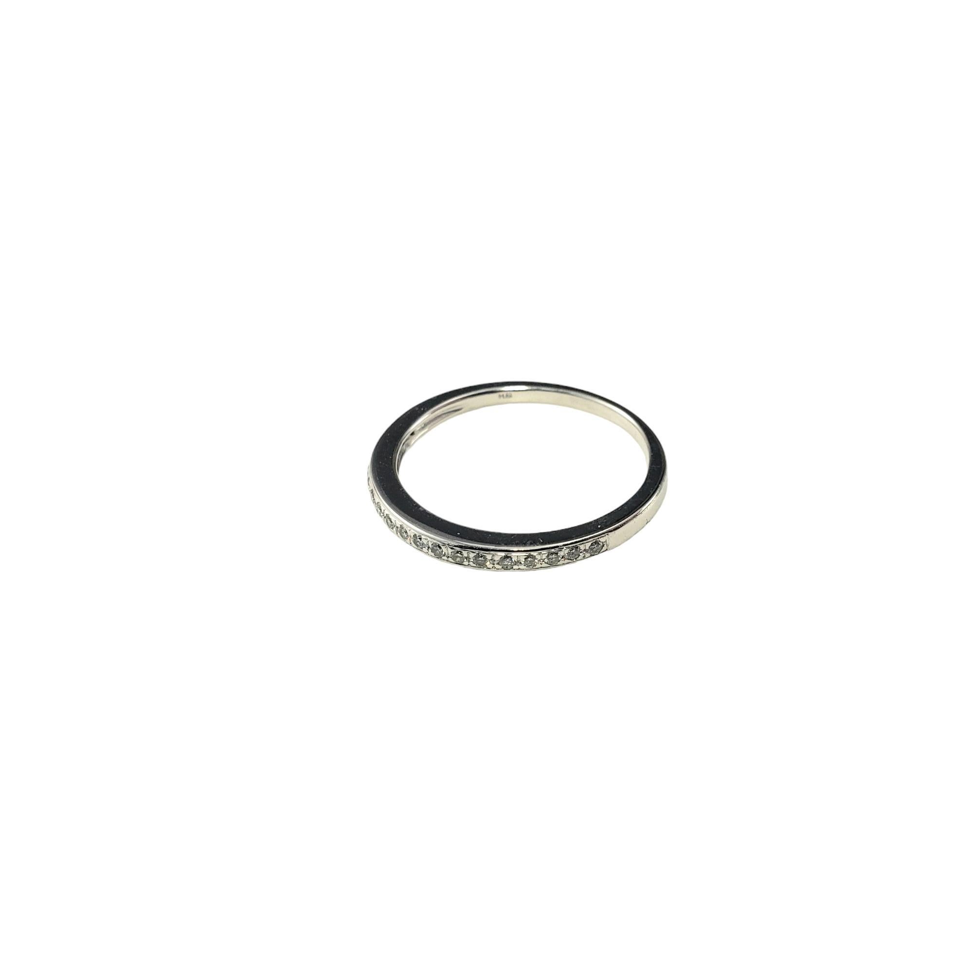 14 Karat Weißgold Diamant-Ring Größe 5,75 #17590 (Brillantschliff) im Angebot