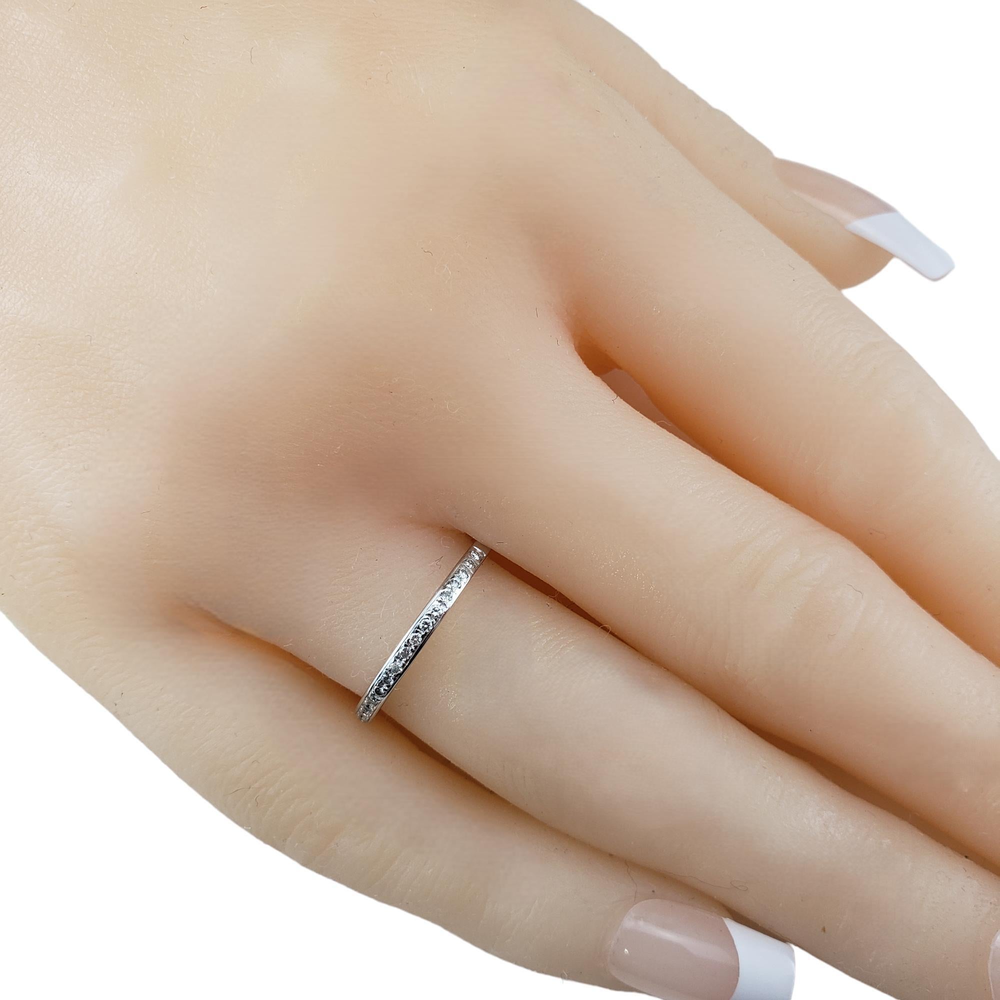 14 Karat Weißgold Diamant-Ring Größe 5,75 #17590 Damen im Angebot