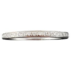 14 Karat White Gold Diamond Band Ring Size 5.75 #17590