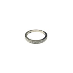 14 Karat Weißgold Diamant-Ring Größe 7 #16829