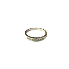 14 Karat White Gold Diamond Band Ring Size 7-7.25 #18272