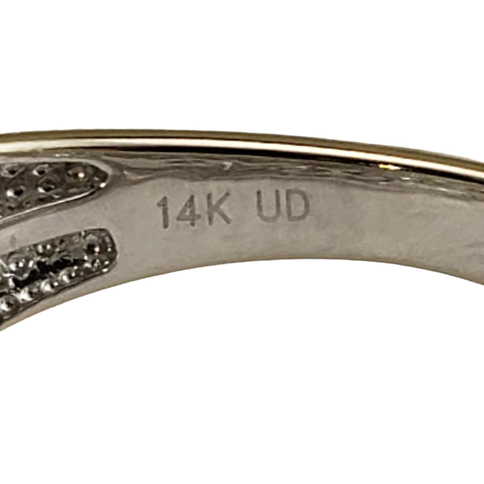 14 Karat White Gold Diamond Band Ring Size 7.5 #16617 For Sale 1