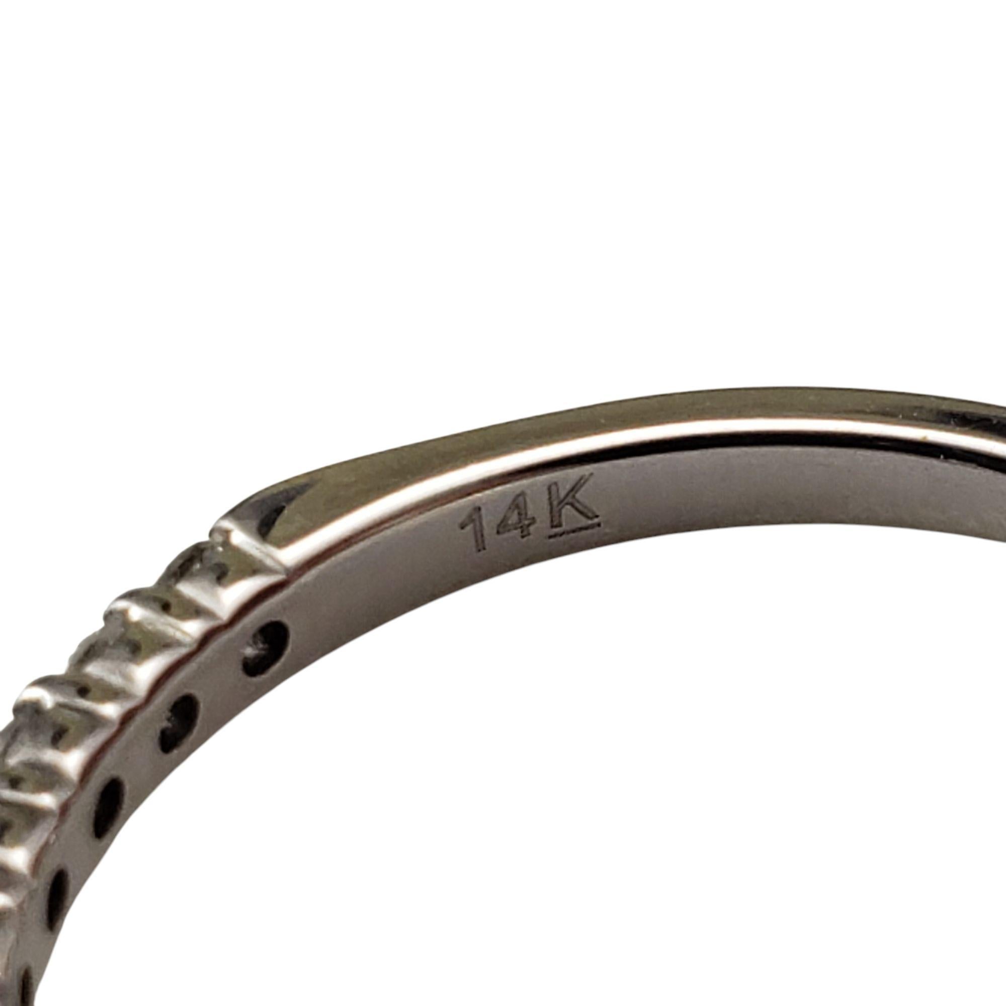 14 Karat Weißgold Diamant-Ring Größe 7,75 #21458 Damen im Angebot