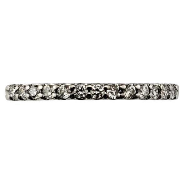 14 Karat White Gold Diamond Band Ring Size 7.75 #21458