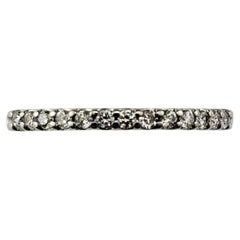 14 Karat White Gold Diamond Band Ring Size 7.75 #21458