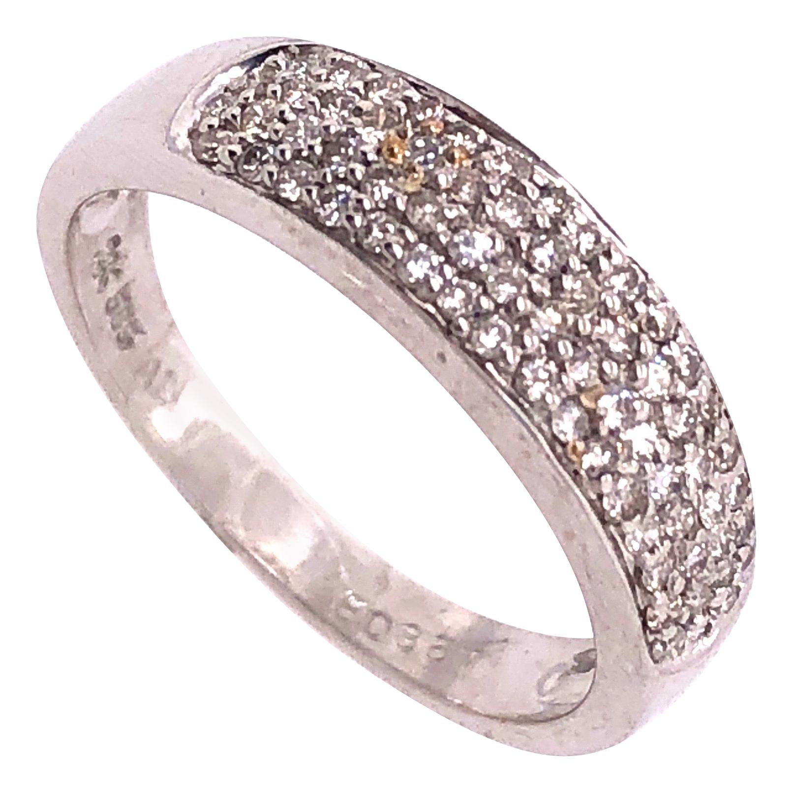 Bague de mariage en or blanc 14 carats avec diamants 1,00 TDW
