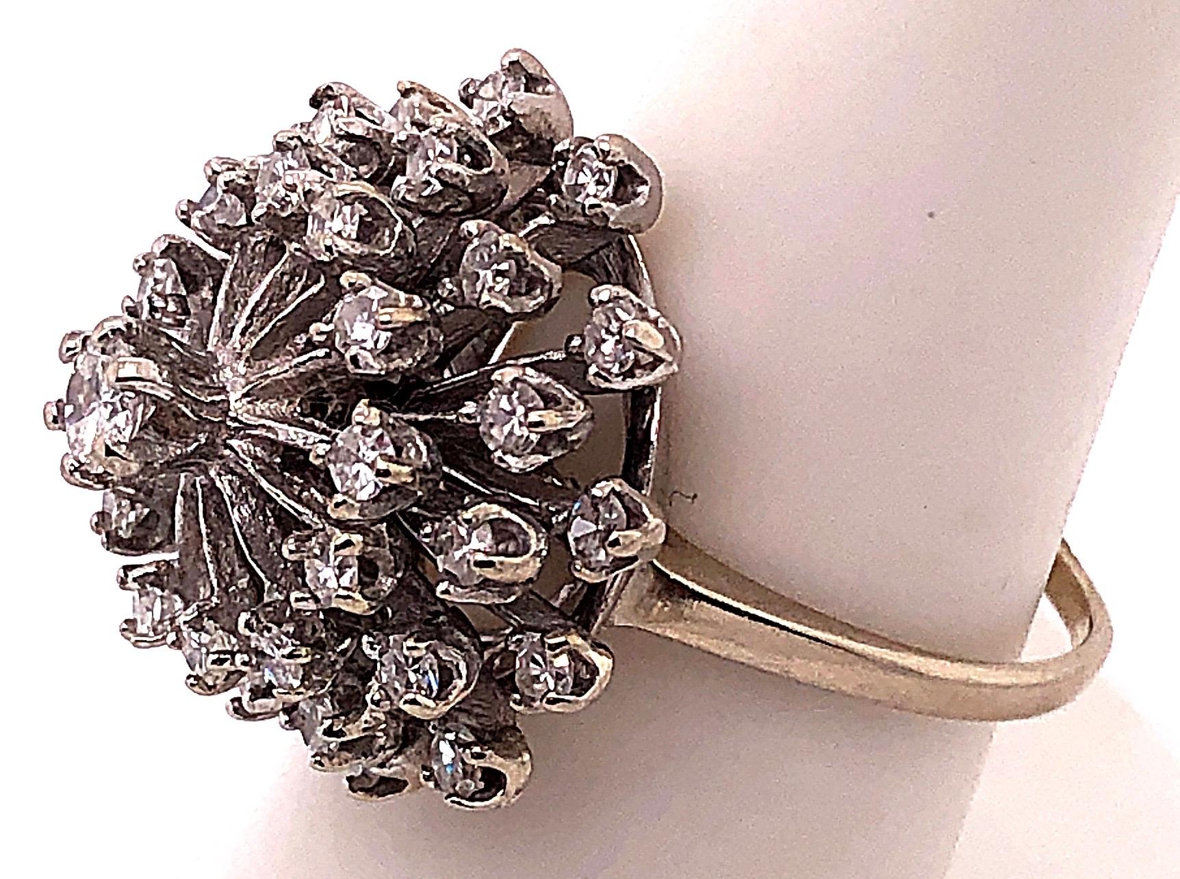 diamond cluster cocktail rings