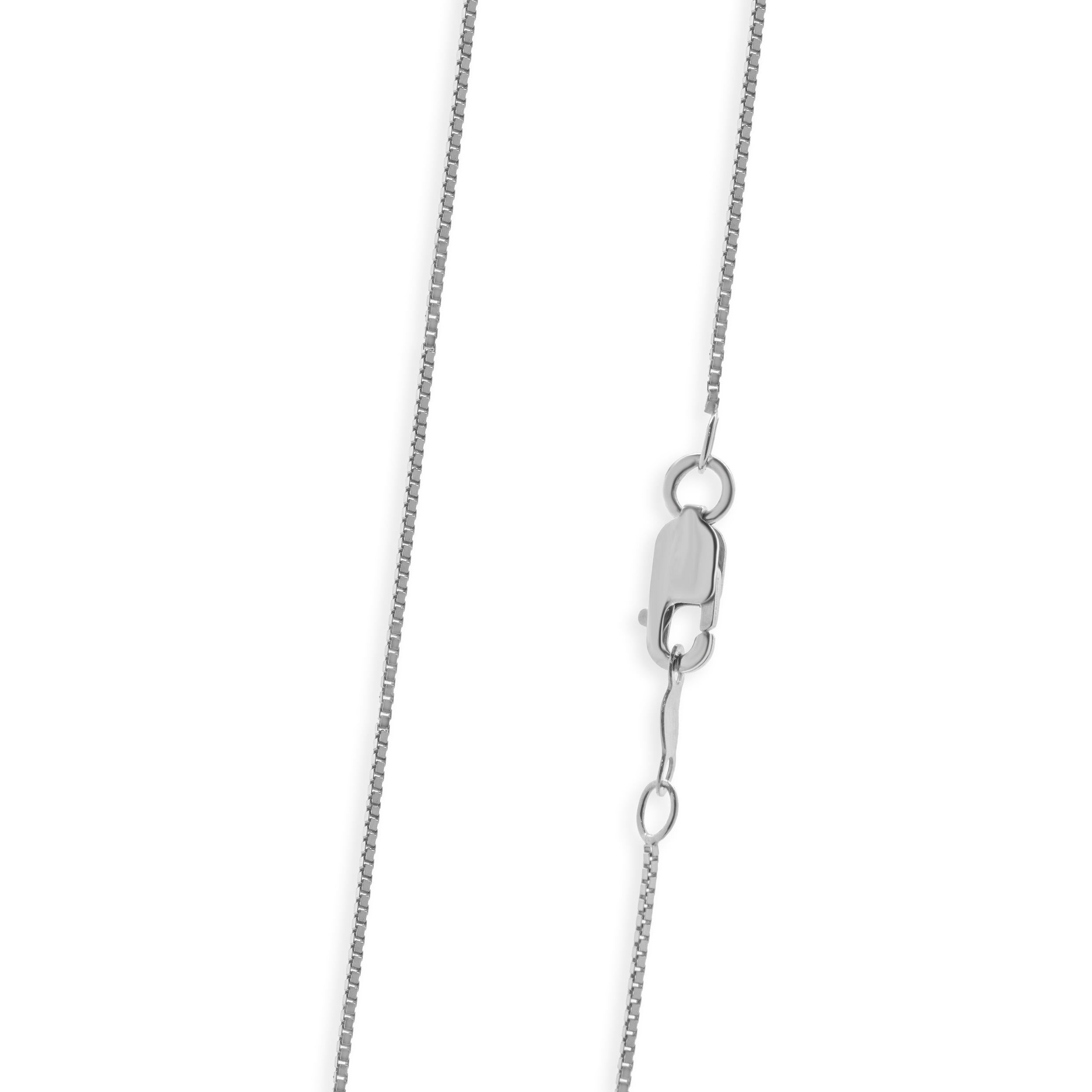 14 Karat White Gold Diamond Cross Necklace In Excellent Condition For Sale In Scottsdale, AZ