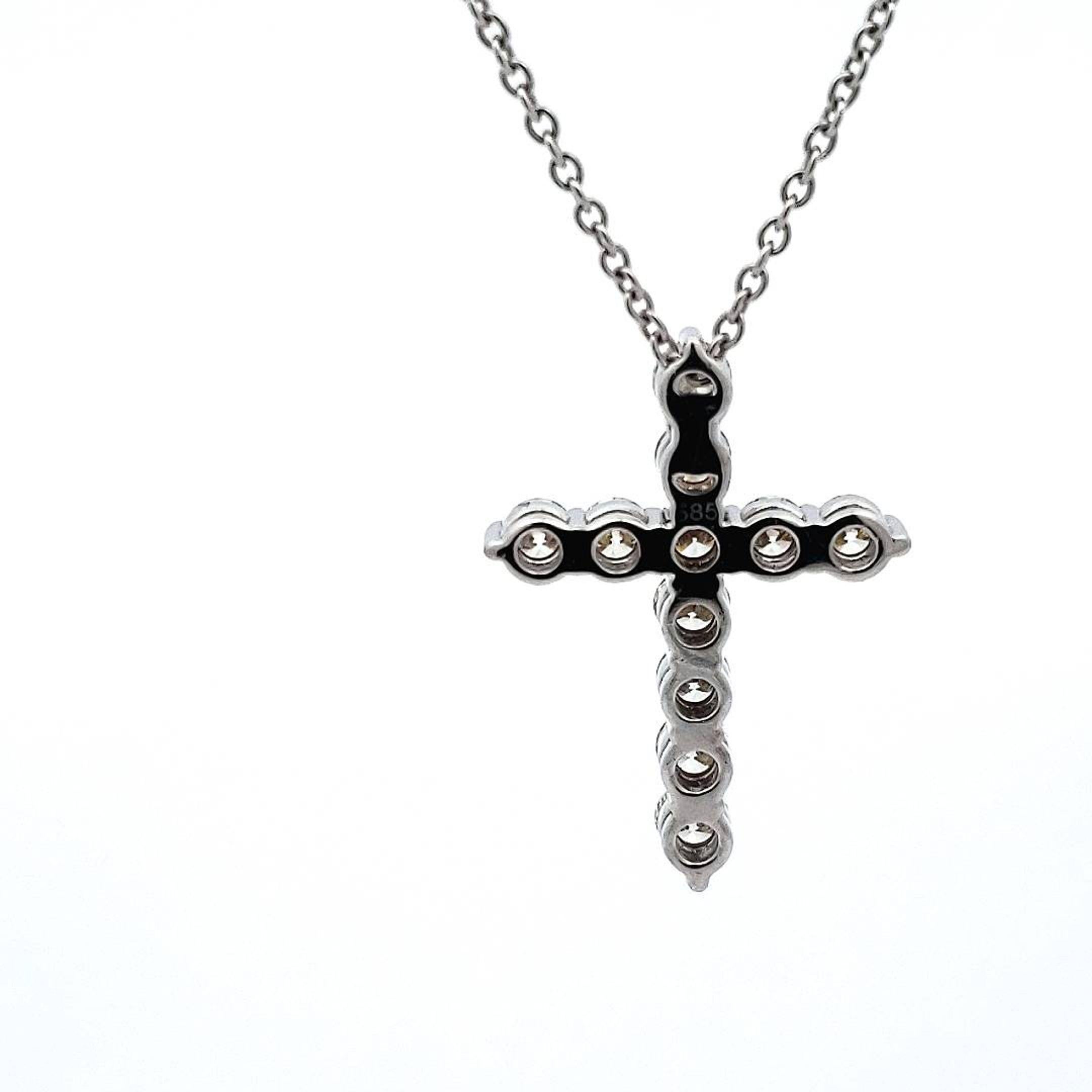 Modern  Diamond Cross Pendant For Sale