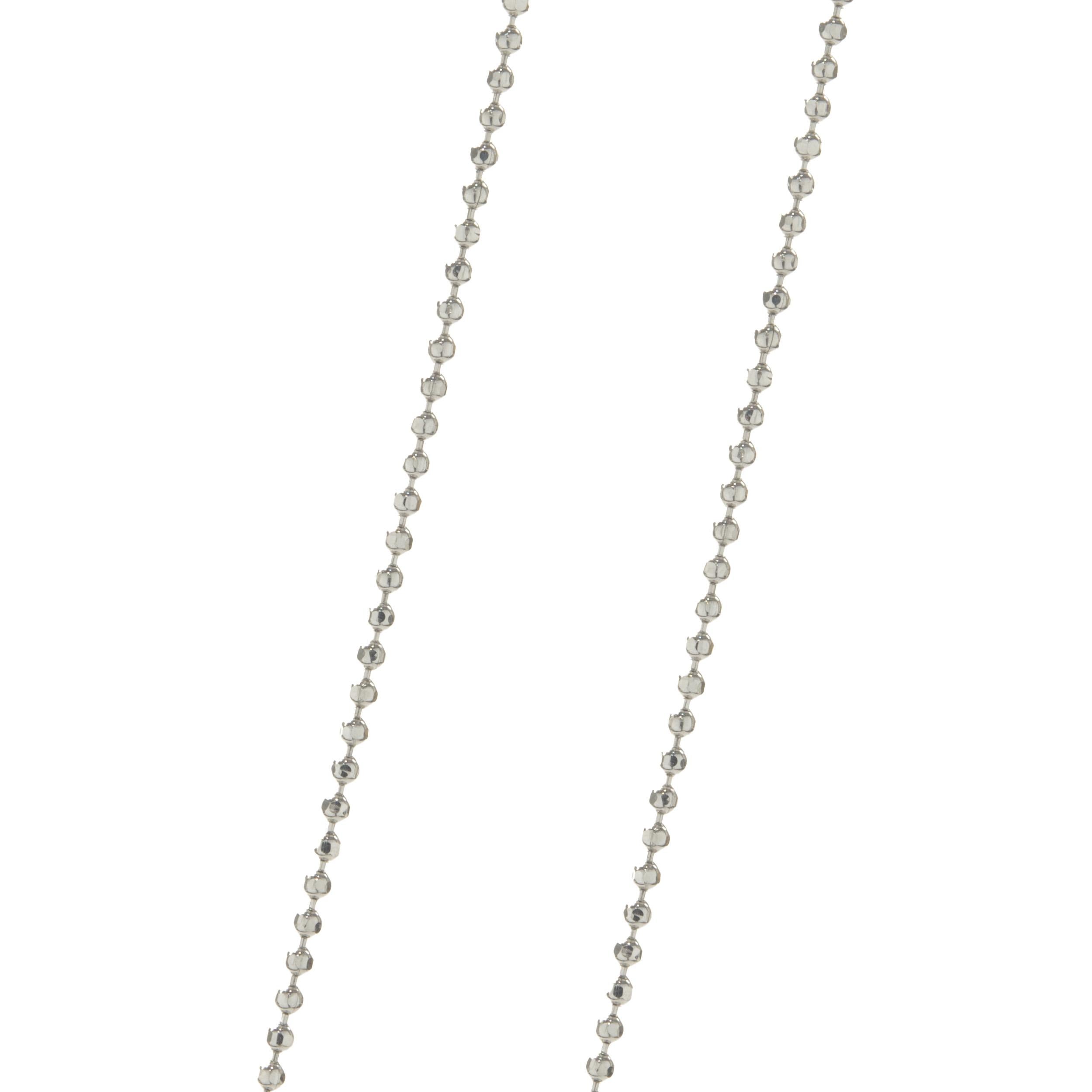 14 Karat White Gold Diamond “D” Necklace In Excellent Condition For Sale In Scottsdale, AZ