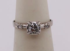 14 Karat White Gold Diamond Engagement Ring Bridal / Wedding