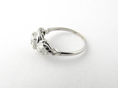 14 Karat White Gold Diamond Engagement Ring
