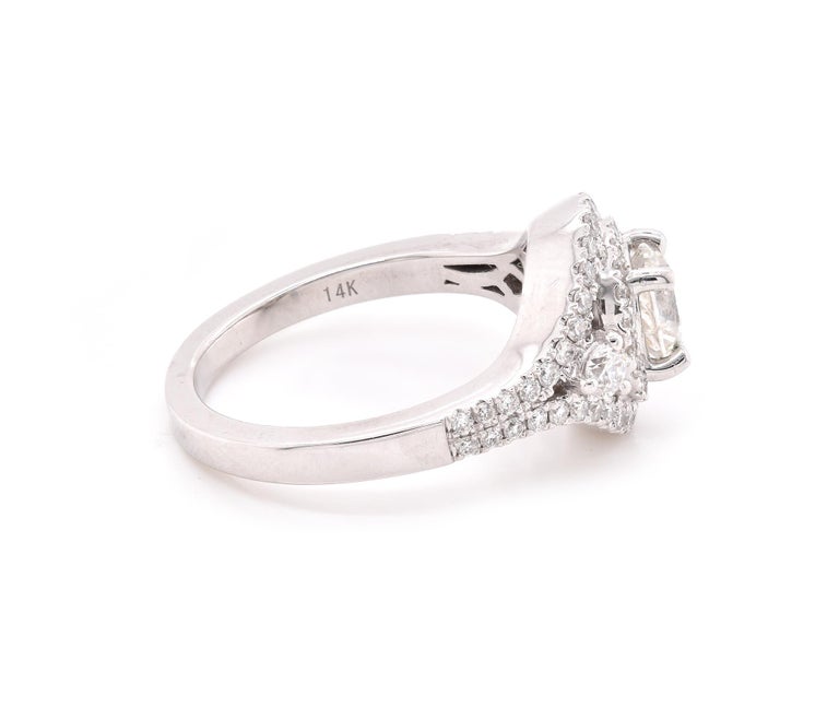 14K Gold Polished 1.00ctw Round Diamond Ring, 4.5 grams