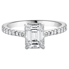 14 Karat White Gold Diamond Engagement Ring