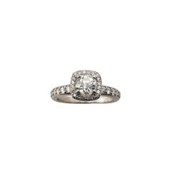 14 Karat White Gold Diamond Engagement Ring Size 5.5