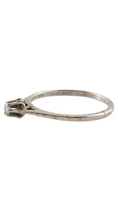14 Karat White Gold Diamond Engagement Ring Size 5.75 #17838