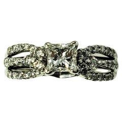 14 Karat White Gold Diamond Engagement Ring