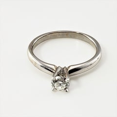 14 Karat White Gold Diamond Engagement Ring '.30 ct.'