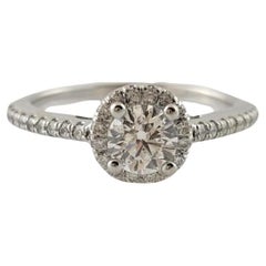 14 Karat White Gold Diamond Engagement Ring Size 6.25 #16965