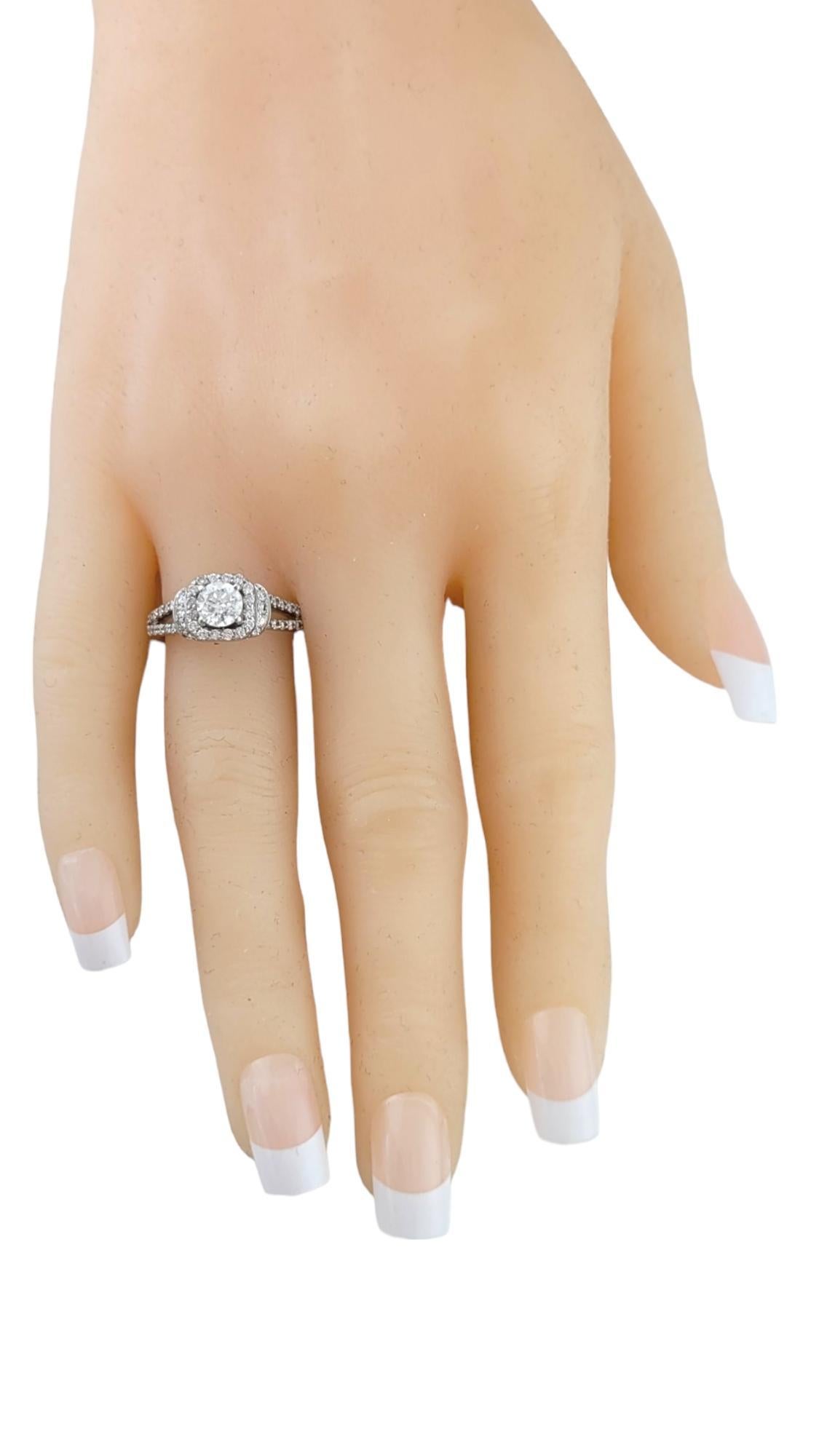 14 Karat White Gold Diamond Engagement Ring Size 6.25 #16974 For Sale 1
