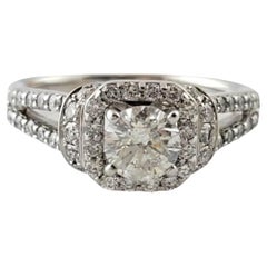 14 Karat White Gold Diamond Engagement Ring Size 6.25 #16974