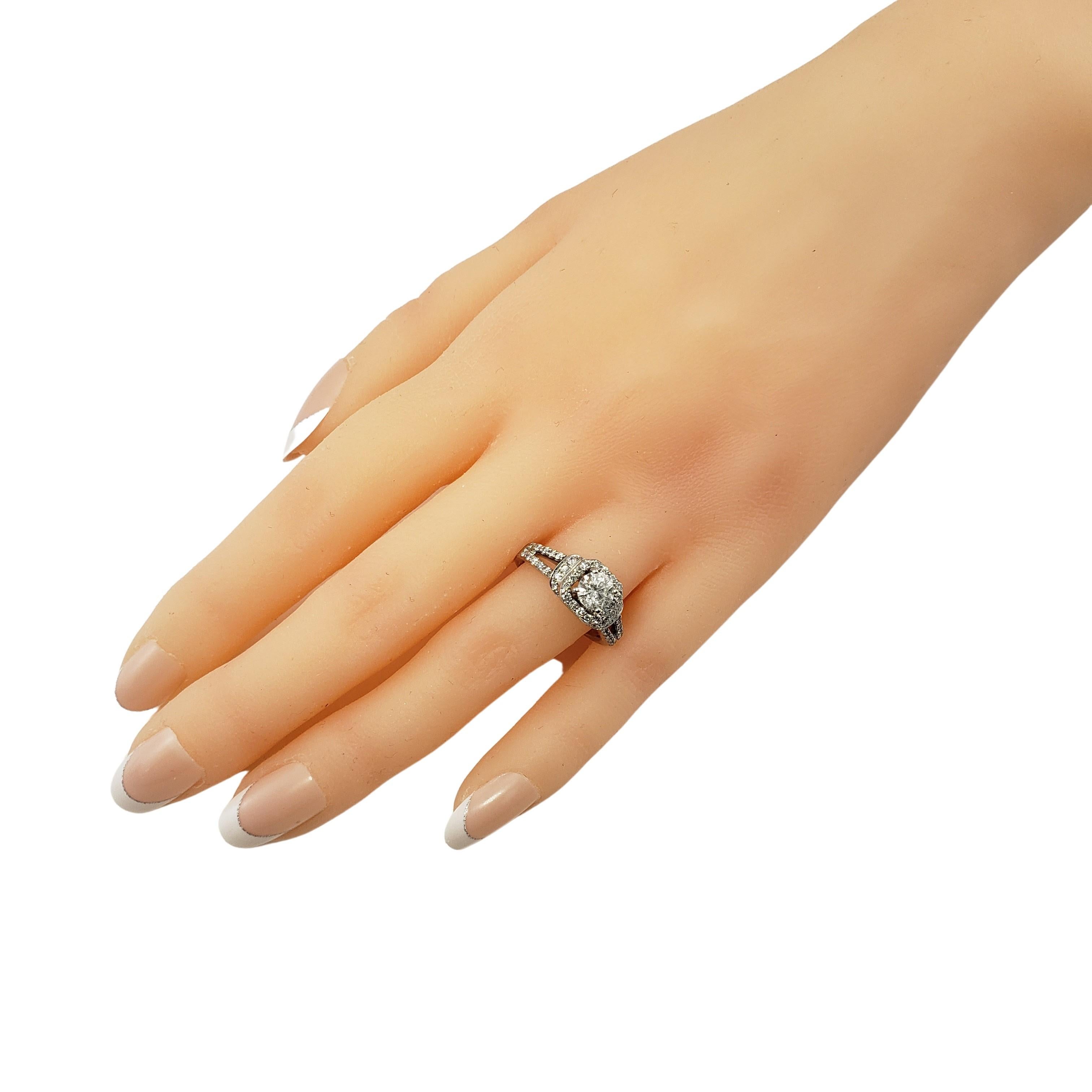 14 Karat White Gold Diamond Engagement Ring 3