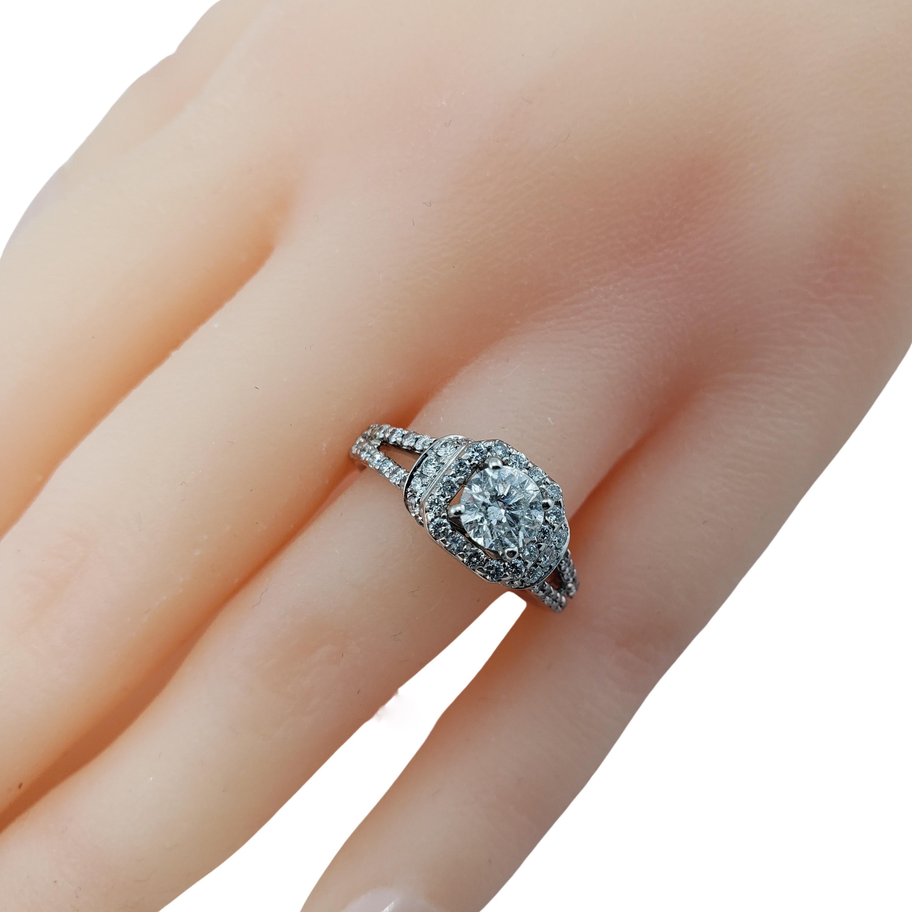 14 Karat White Gold Diamond Engagement Ring 4